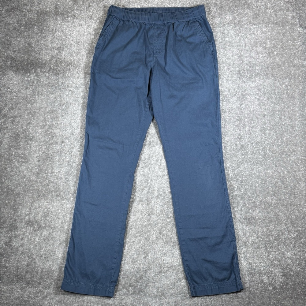 Pact Pants Men's Medium Blue Daily Twill Midweight Organic Cotton Blend